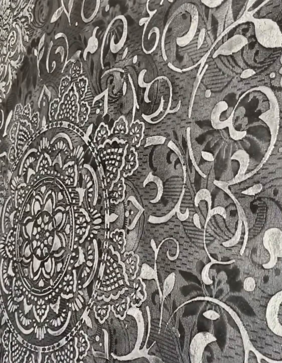 Quality stencil for decoration DFA oriental pattern, for putty and paint, 0.3-1mm (V00018)