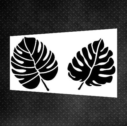 DFA reusable stencil Nature Monstera leaf for plaster and paint 0.3-1mm (P00010)