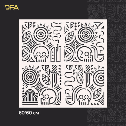 Stencil DFA reusable for decorative plaster Loft 23 (L00026)