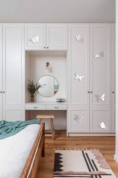 Mirror decor Butterflies DFA: Update your interior in minutes! 7 pcs (YA00002)