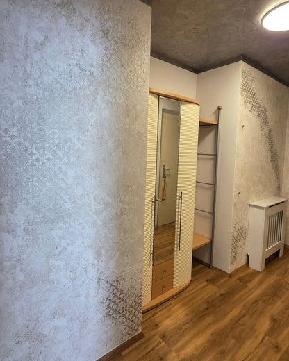Geometric ornaments DFA - stylish stencil for decorative plaster and paint 0.3-1 mm (G00023)
