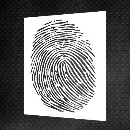 Reusable stencil DFA Imprint for plaster and paint 0.3-1 mm (L00003)