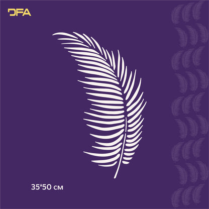 Stencil DFA for decoration Nature Palm leaf for plaster and paint 0.3-1mm (Р00003)