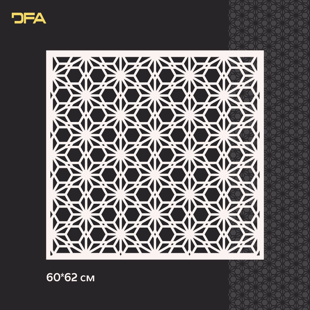Stencil DFA Square pattern, for plaster and paint 0.3-1mm (K00082)