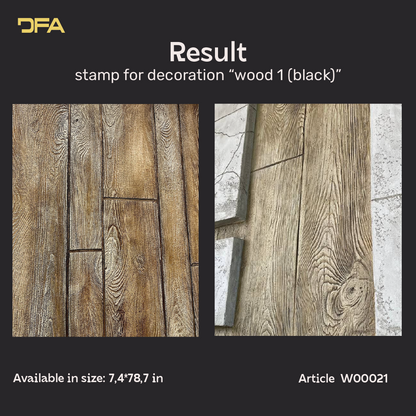Silicone impression for decoration Tree 1 (black) W00021
