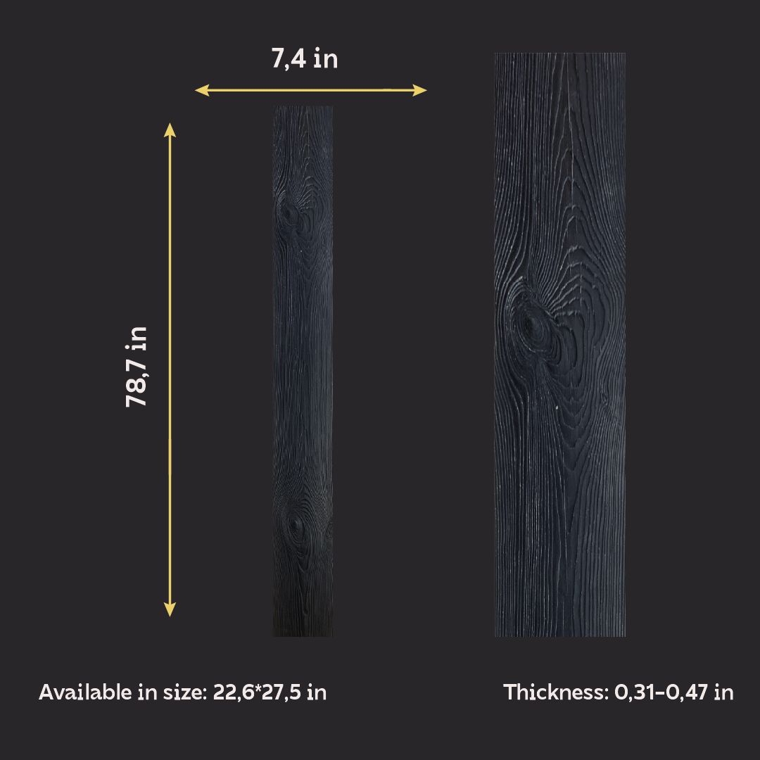 Silicone impression for decoration Tree 1 (black) W00021