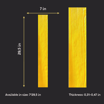 Silicone impression for decoration Tree 6 (yellow) W00026