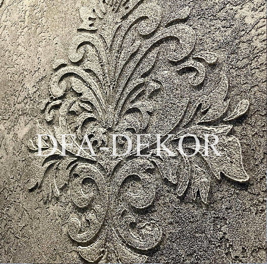 Stencil for decoration DFA Royal Damascus 1, for putty and paint, 0.3-1mm (D00001)
