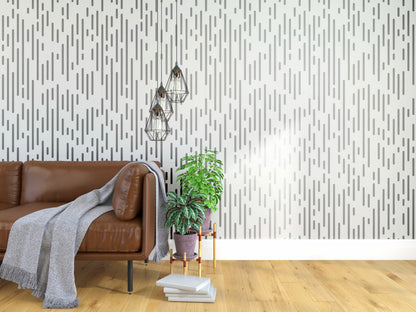Modern design with stencil DFA Geometry for decorative plaster and paint 0.3-1 mm (G00012-d)