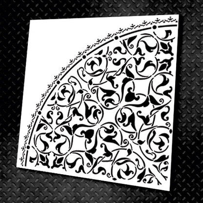 Stencil DFA reusable Round pattern 63 for plaster and paint 0.3-1mm (C00063)