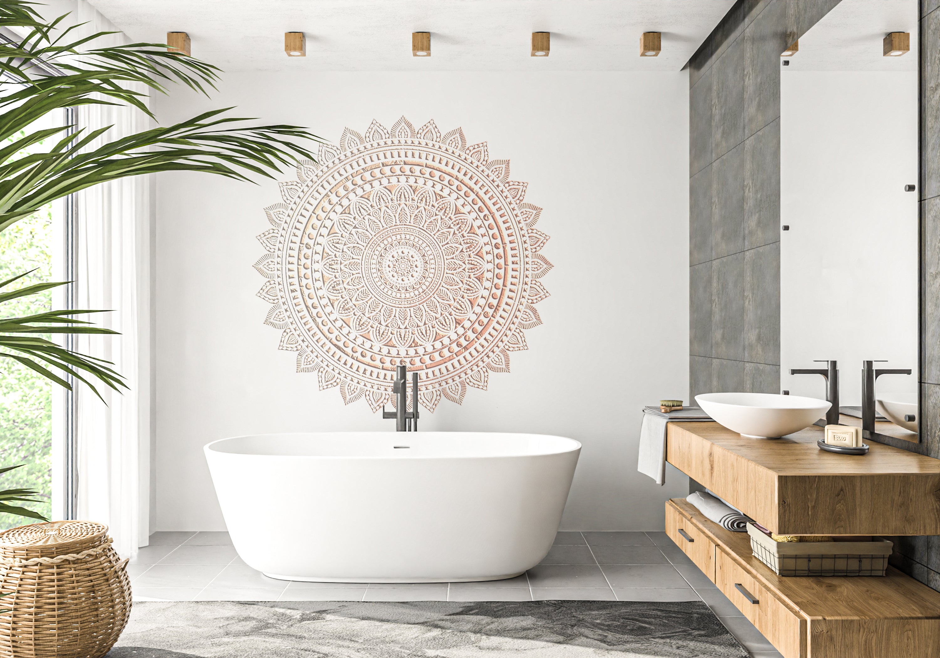Round mandala pattern DFA – decorate your interior easily and quickly 0.3-1 mm (С00133)