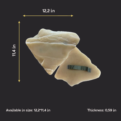 Silicone impression/stamp for decoration DFA Transcarpathian slate 1 with handle, thickness 15 mm (W00046)