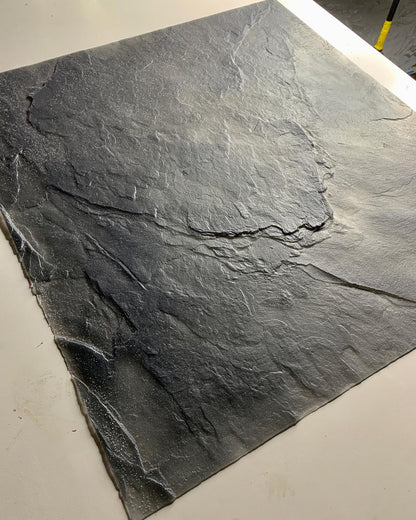 Silicone impression for decoration Stone texture (black) W00004