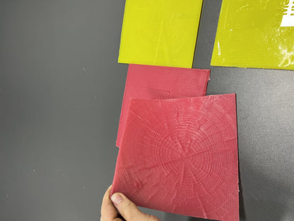 Silicone impression for decoration Tree end (Yellow) W00017