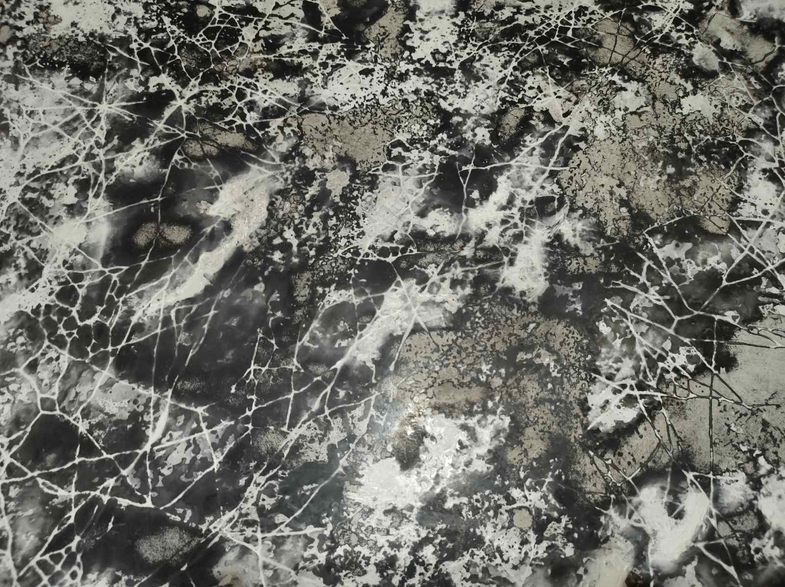 Silicone impression for decoration Marble veins red W00003