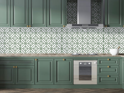 Modern interior with geometric ornament DFA for decorative plaster 0.3-1 mm (G00073)