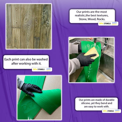 Silicone impression for decoration Tree 4 (green) W00024