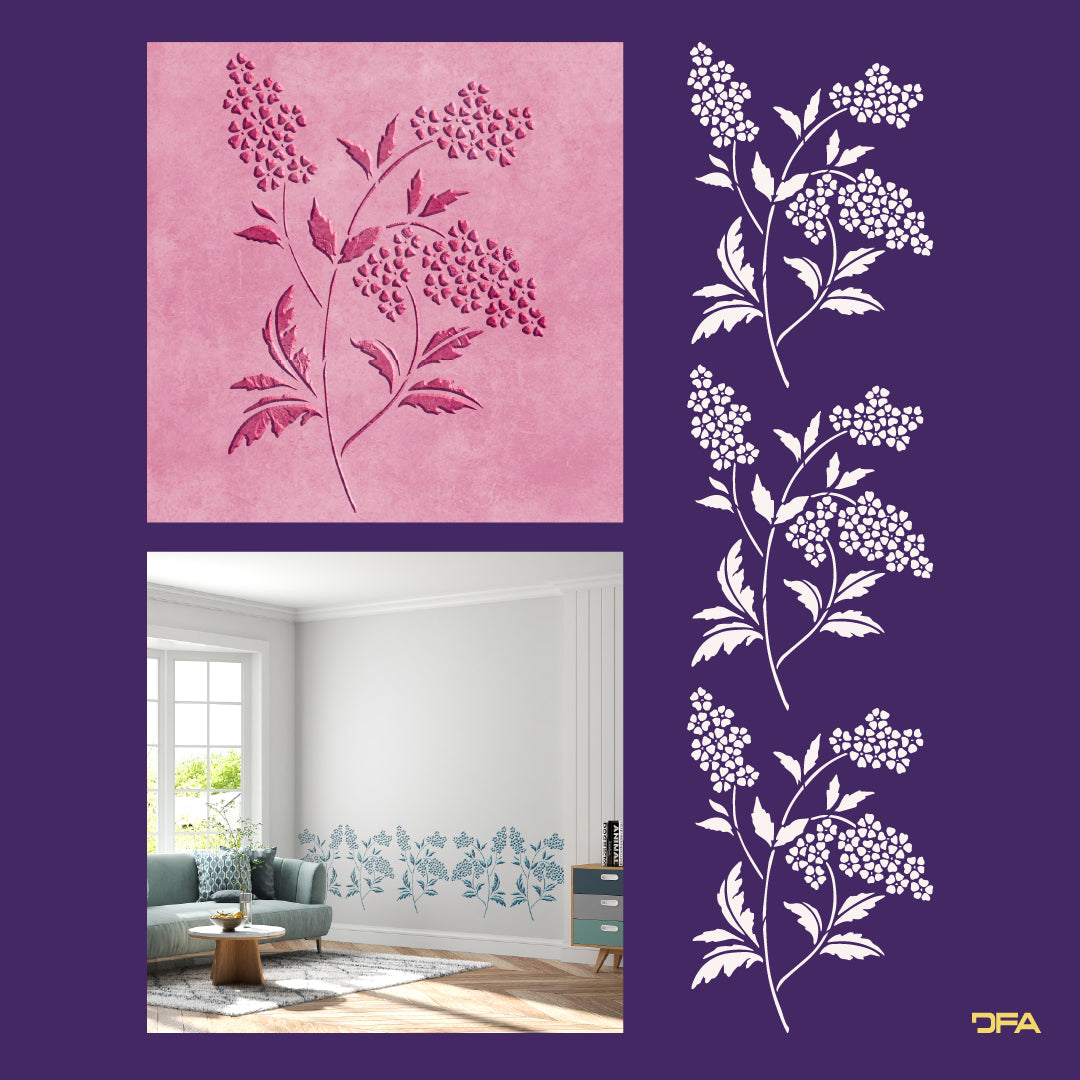 Stencil nature DFA for plaster and paint 0.3-1 mm (P00156)