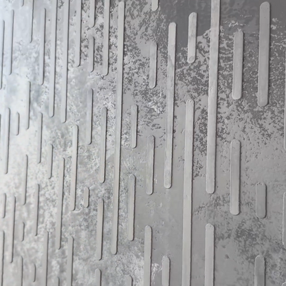 Modern design with stencil DFA Geometry for decorative plaster and paint 0.3-1 mm (G00012)