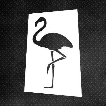 DFA Stencil Flamingo animal reusable for decorative plaster and paint 0.3-1mm (J00001)