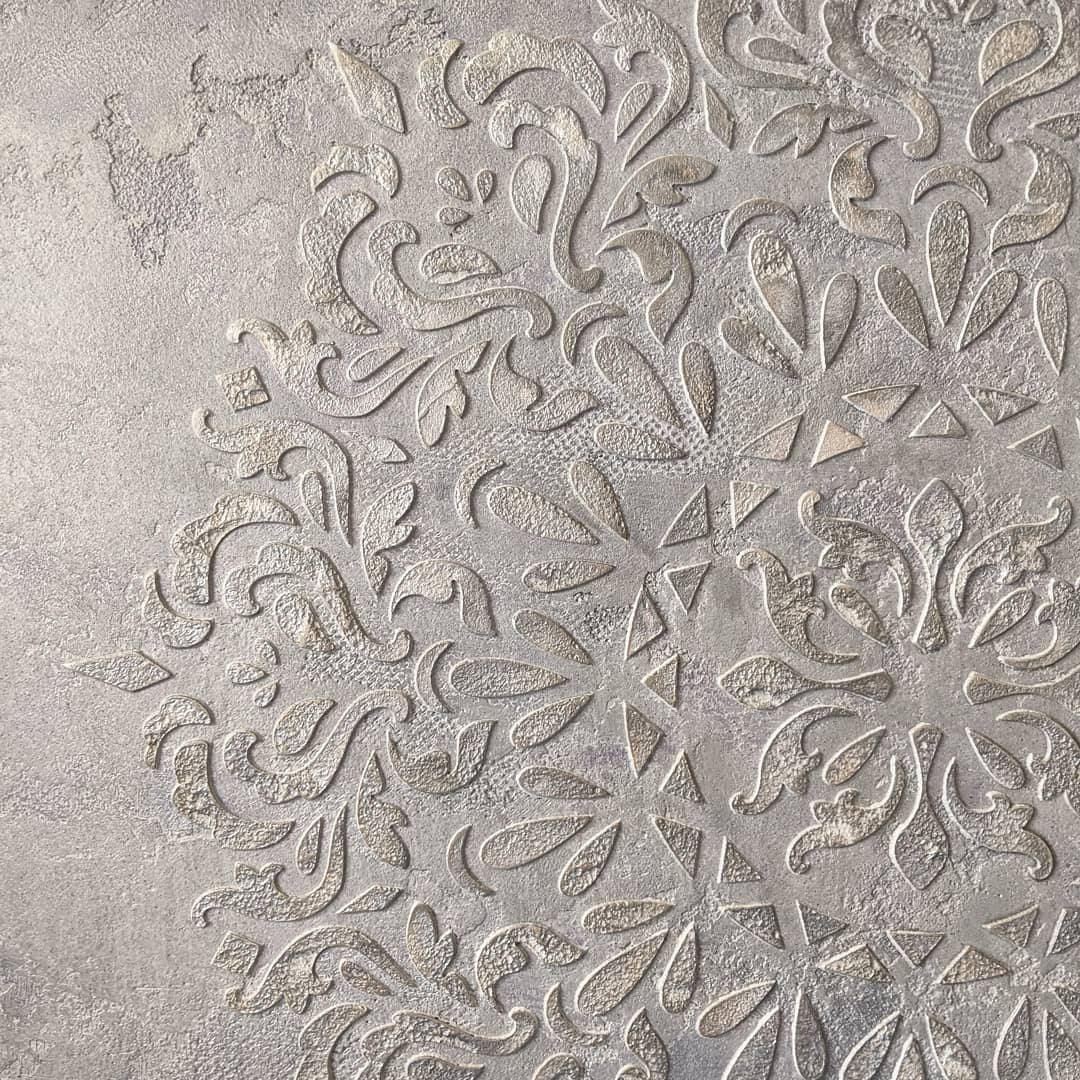 Round patterns DFA - inspiration for an accent wall 0.3-1 mm (С00004), 1 mm - Under plaster