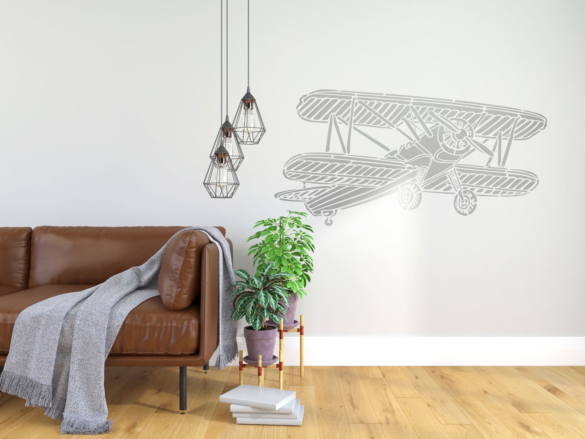 Reusable stencil DFA for plaster and paint 0.3-1mm Airplane (E00008)