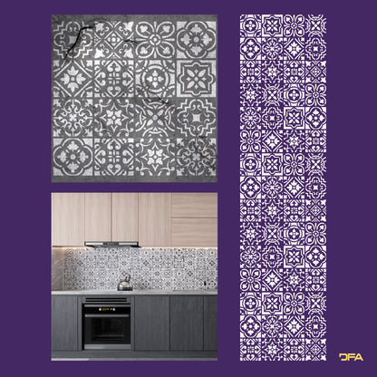 Stencil DFA Square pattern for plaster and paint 0.3-1mm (K00110)