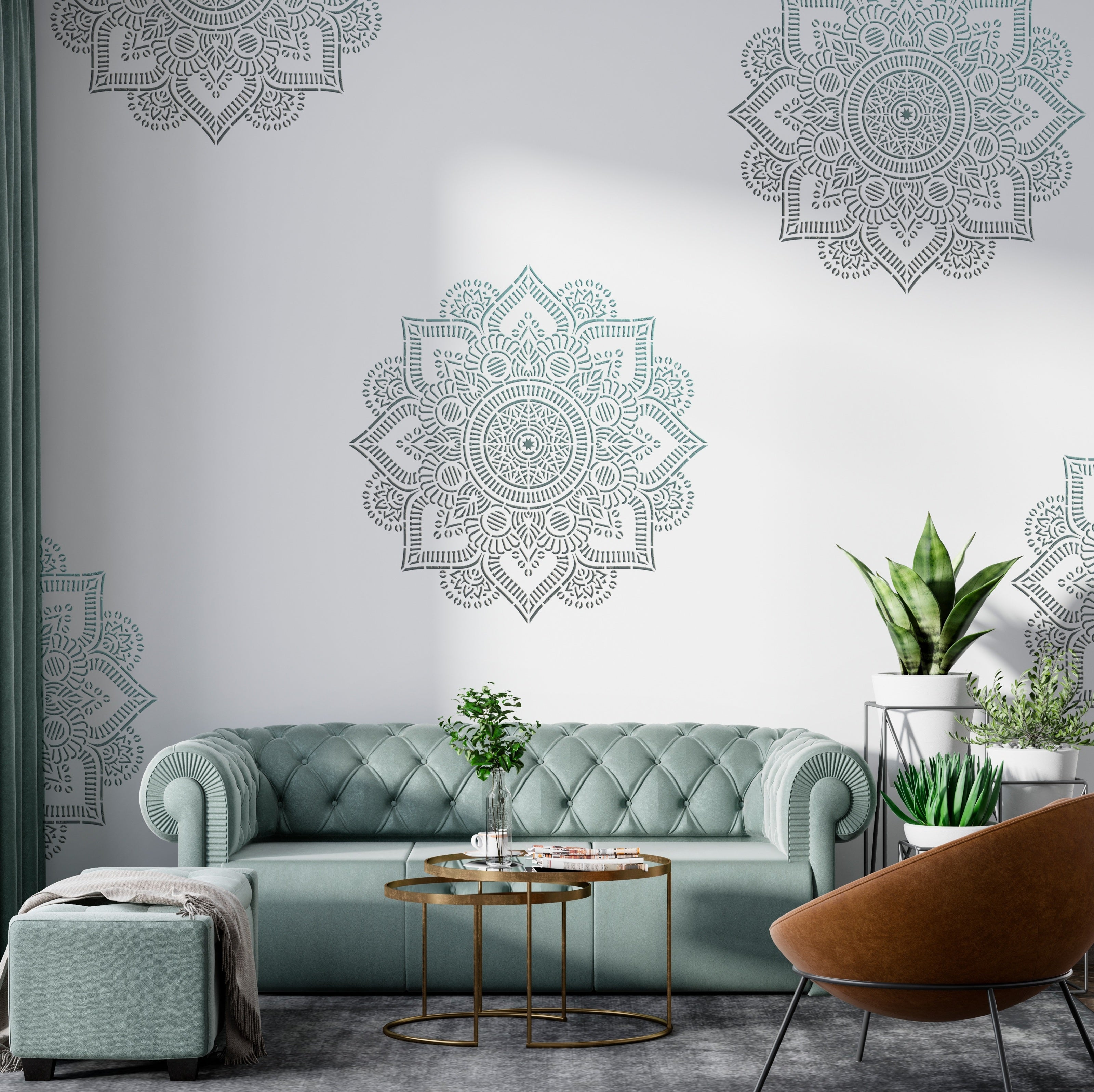 DFA Stencil "Mandala" - easily create beautiful and symmetrical decor 0.3-1 mm (С00139)