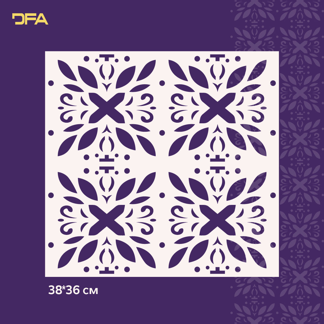 Stencil DFA Square pattern for plaster and paint 0.3-1mm (K00101)