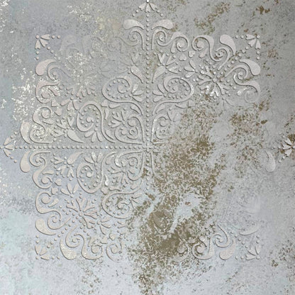 Reusable stencil DFA for decorative plaster and paint Oriental pattern 0.3-1mm (V00050)