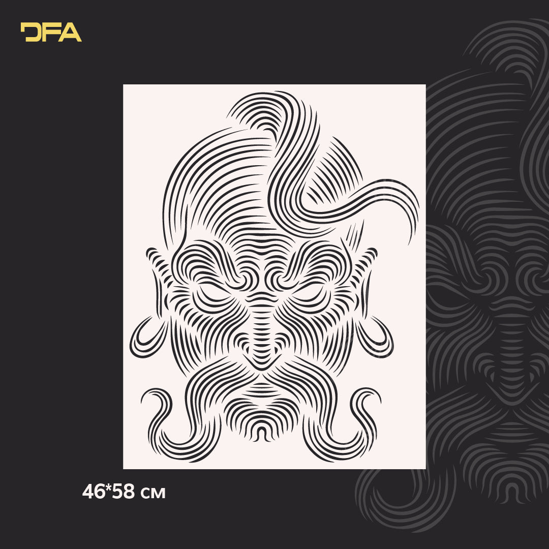 Stencil DFA Kozak for plaster and paint 0.3-1mm (X00096)