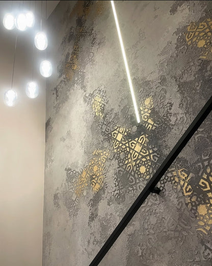 DFA decorative stencil: square pattern - simple and effective 0.3-1 mm (K00130)