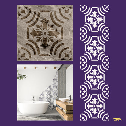 Stencil DFA Square pattern, for plaster and paint 0.3-1mm (K00112)