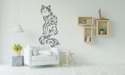 Stencil DFA Animal cat for plaster and paint 0.3-1mm (J00017)