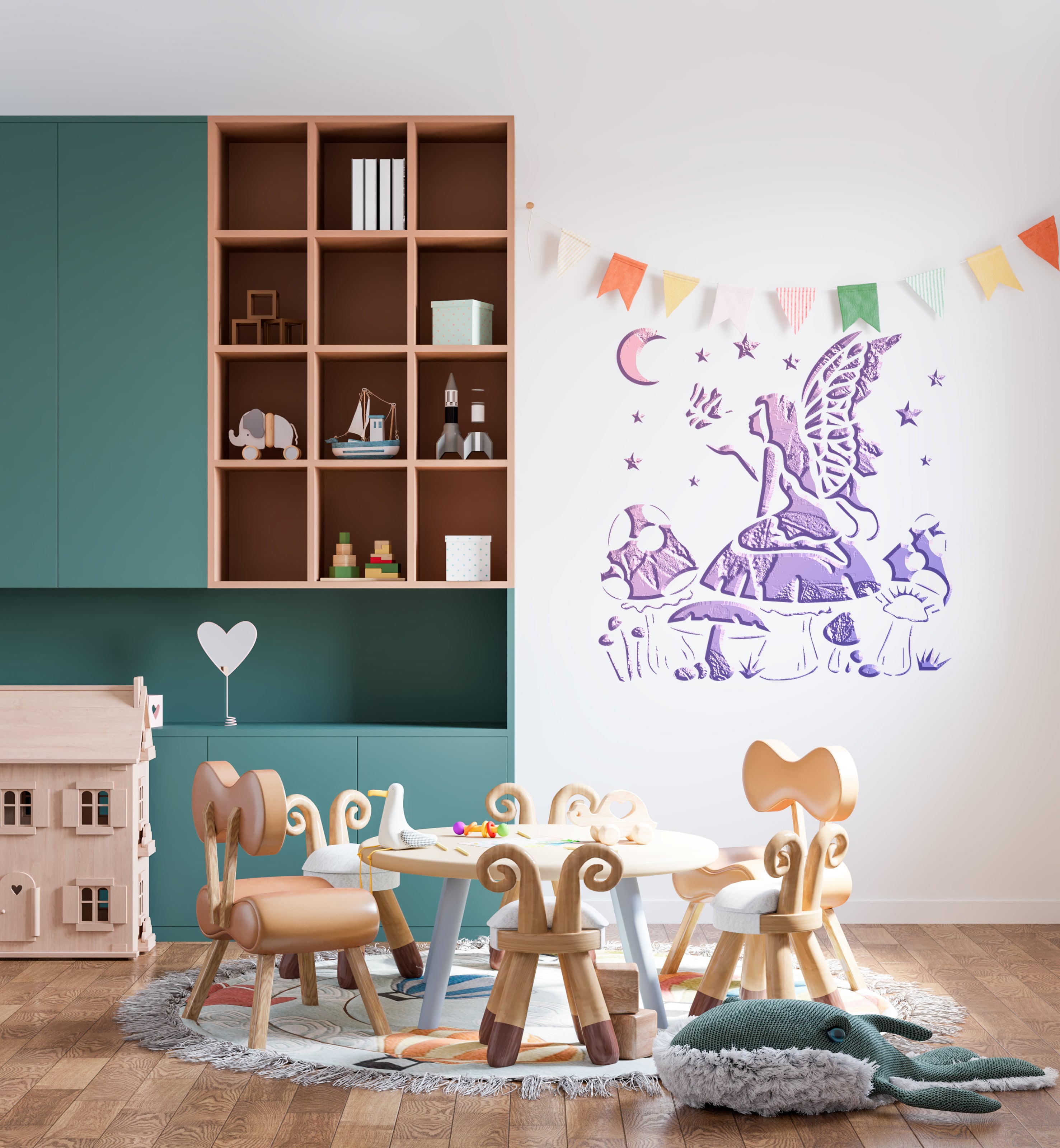 Stencil DFA Fairy reusable for plaster and paint 0.3-1mm (E00062)