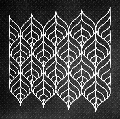Plant patterns on the walls - stencil DFA Nature for your design 0.3-1 mm (P00001)