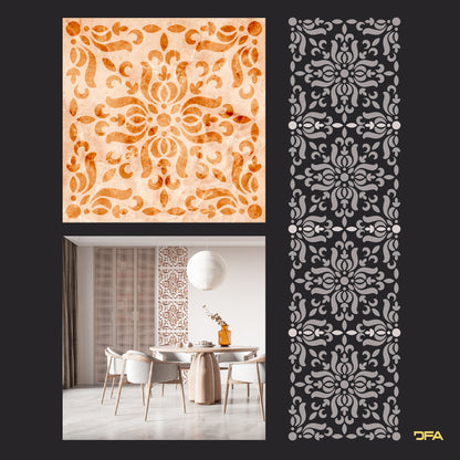 Stencil DFA Square pattern, for plaster and paint 0.3-1mm (K00108)