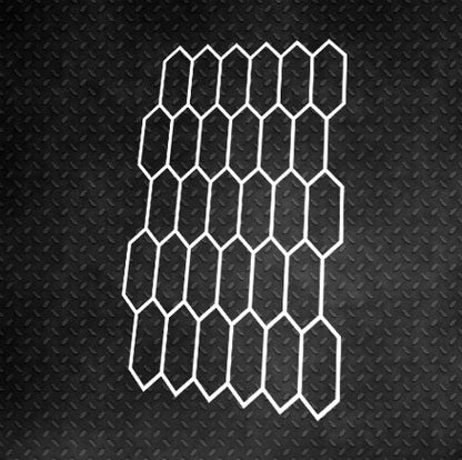 Stylish decor with geometric honeycombs is easy and fast - stencil DFA Geometry 0.3-1 mm (G00077)