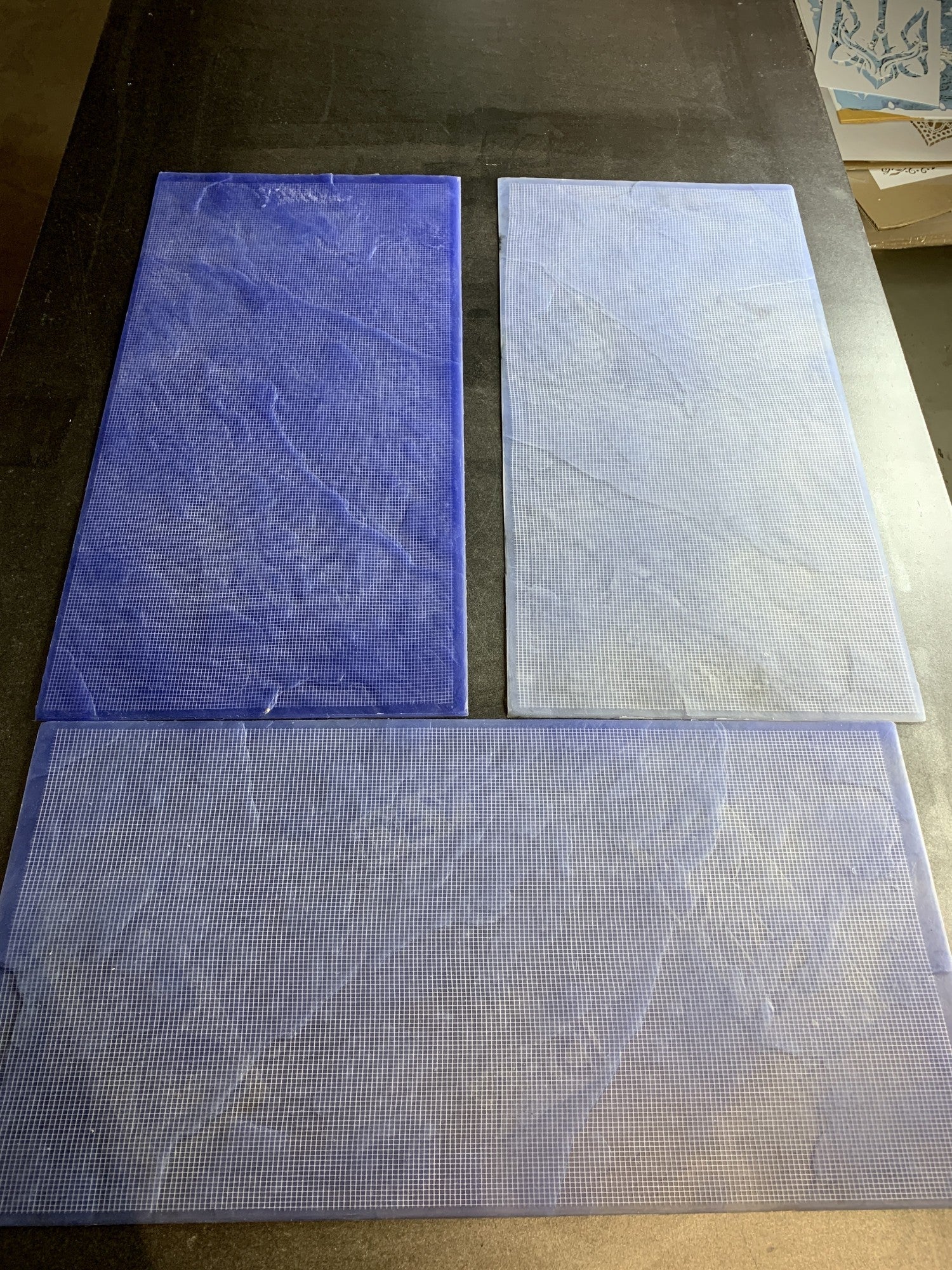 Silicone impression for decoration Ceramogranit 1 (blue) W00006