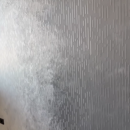 Modern design with stencil DFA Geometry for decorative plaster and paint 0.3-1 mm (G00012)