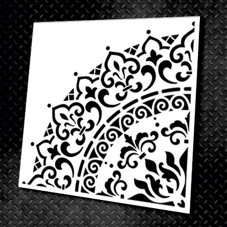 Stencil DFA reusable Round pattern 53 for plaster and paint 0.3-1mm (C00053)