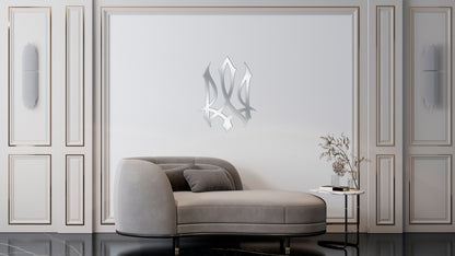 Ukraine in every detail: Stylish mirror Trident for the interior (YA00014)