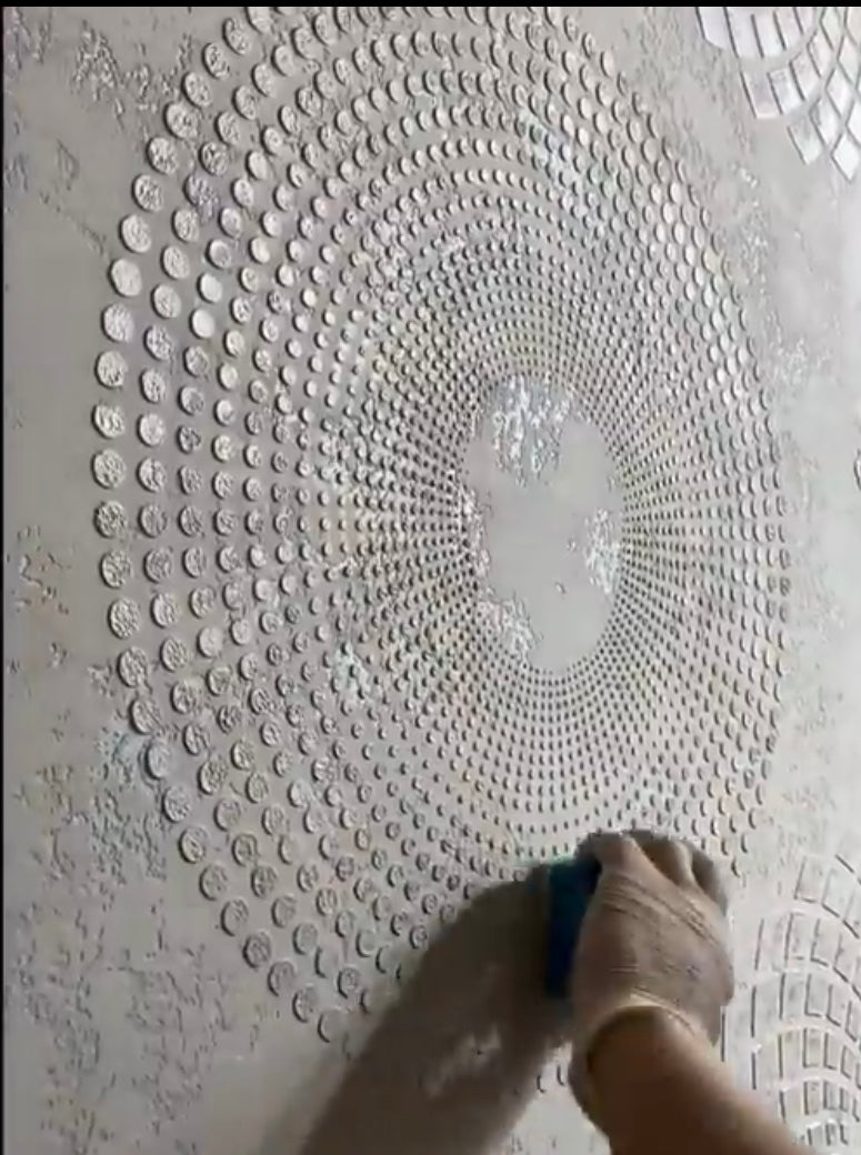 Inspiration in the details: DFA stencil Round pattern for true connoisseurs of style 0.3-1 mm (C00016-d)