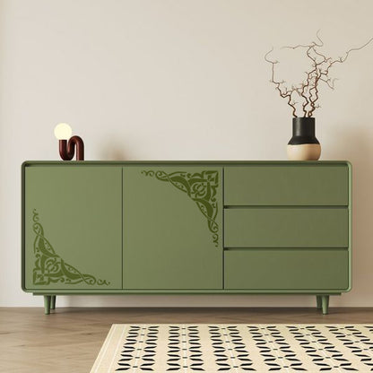DFA stencil Oriental corner pattern - stylish ornament for walls, doors and furniture 0.3-1 mm (V00084)
