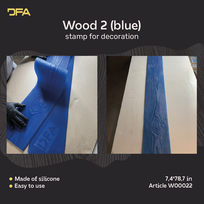 Silicone impression for decoration Tree 2 (blue) W00022