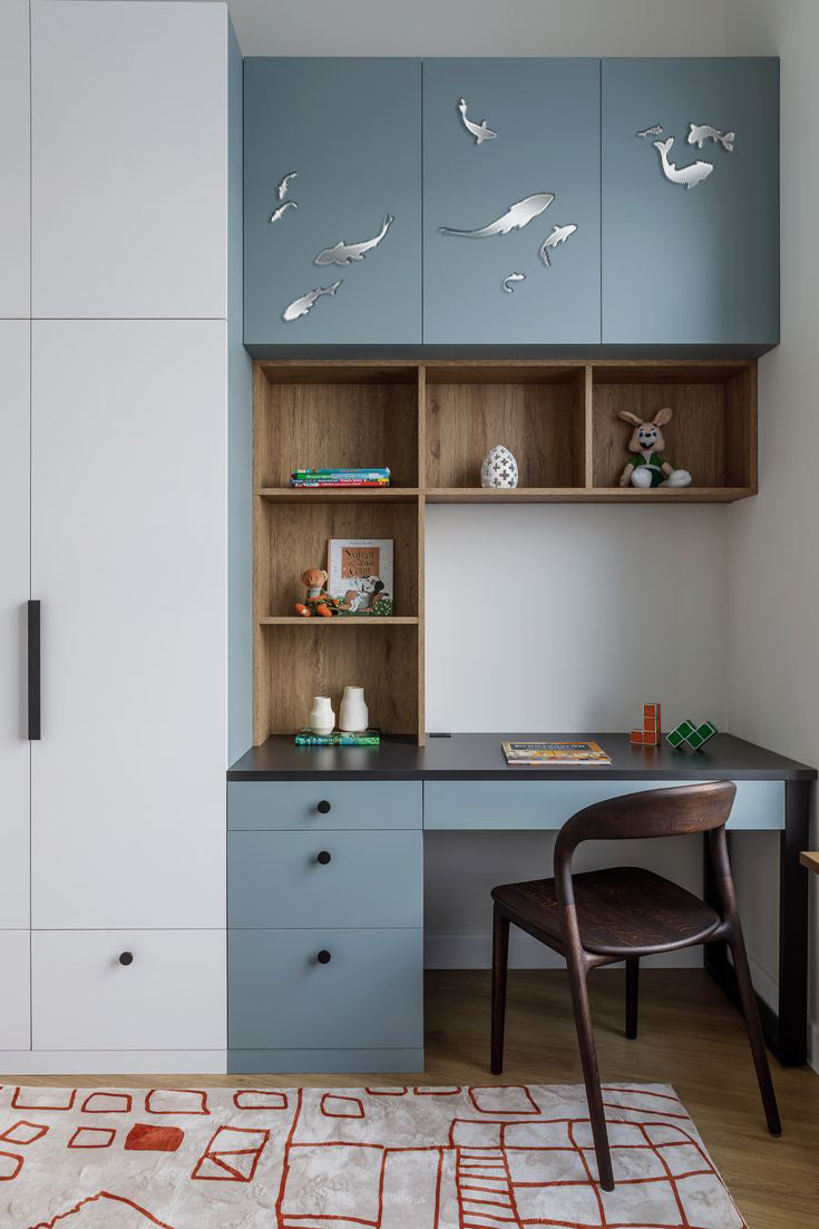 We visually expand the space: Fish decor for a stylish and bright interior, 11 pcs (YA00025)