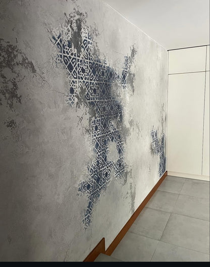 DFA decorative stencil: square pattern - simple and effective 0.3-1 mm (K00130)