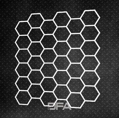 Dynamics and style: Geometric stencil "Honeycomb" for decorative plaster 0.3-1 mm (G00031)
