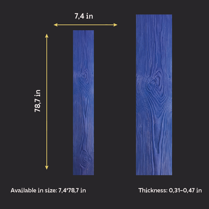 Silicone impression for decoration Tree 2 (blue) W00022