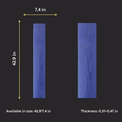 Silicone impression for decoration Tree (blue) W00037